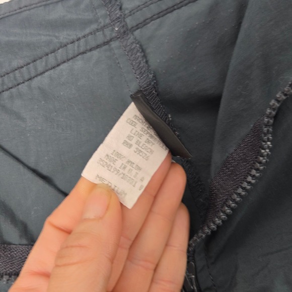 Vtg y2k Mossimo Athletic Gray Zip Front Athletic Unlined Board Shorts Medium - Picture 7 of 9